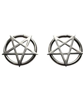 Pentagram Gothic earrings